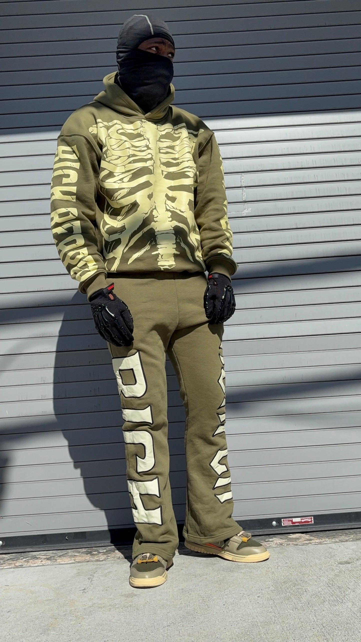 Rich Reaper Flared Sweats (Olive)