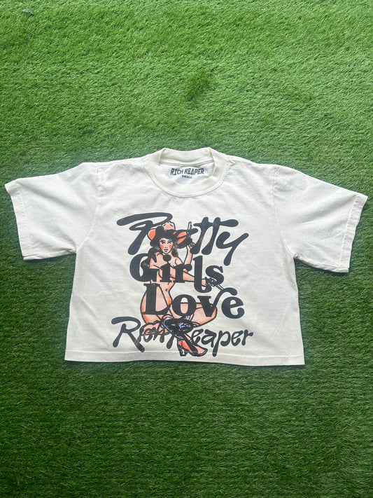 Pretty Girls Love RR Crop Top (Crème)